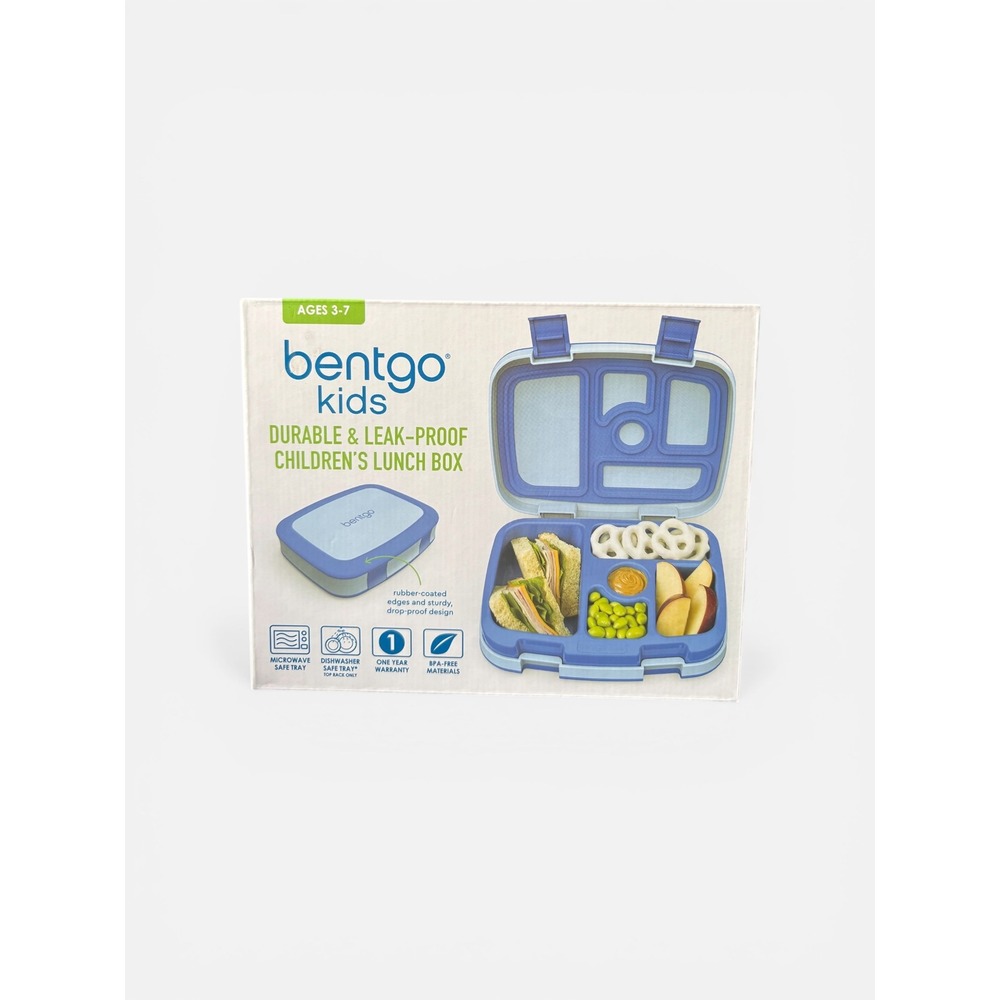 Bentgo Kids Lunch Box Leak Proof 5 Compartment Blue New In Box BPA Free